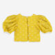 Yellow Embroidered Spotted Top - Image 2 - please select to enlarge image