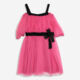 Fuchsia Tulle Party Dress  - Image 1 - please select to enlarge image