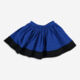 Blue & Black Eyelet Embroidered Skirt - Image 2 - please select to enlarge image