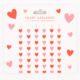 6 Pack Paper Heart Garlands Decoration  - Image 1 - please select to enlarge image