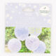 Five Pack Clear Floral Balloons - Image 1 - please select to enlarge image
