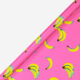 Pink Going Bananas Gift Wrap 70x300cm - Image 1 - please select to enlarge image