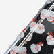 Metallic Silver Santa Heads Gift Wrap 76x1220cm - Image 1 - please select to enlarge image