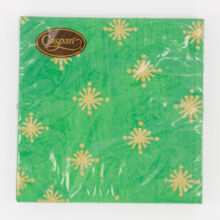 Green Patterned Napkin 20 Pack