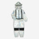 Metallic Silver Astronaut Fancy Dress Outfit - Image 1 - please select to enlarge image