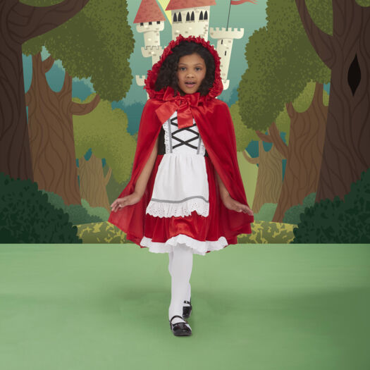 Red Riding Hood Fancy Dress Outfit - Image 1 - please select to enlarge image