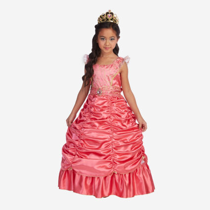 Pink Satin Finish Fancy Dress Princess Costume  - Image 1 - please select to enlarge image