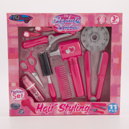 Pink Hair Styling Fashion Set - Image 1 - please select to enlarge image