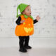 Orange Pumpkin Fancy Dress - Image 1 - please select to enlarge image