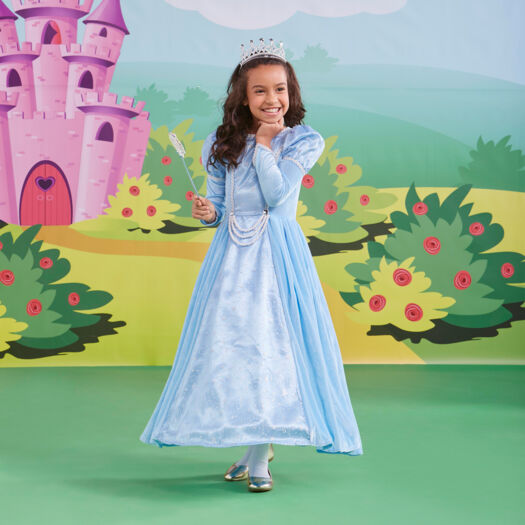 Blue Enchanted Princess Dress - Image 1 - please select to enlarge image