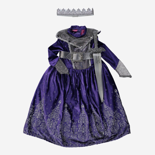 Purple Warrior Queen Fancy Dress Costume - Image 1 - please select to enlarge image