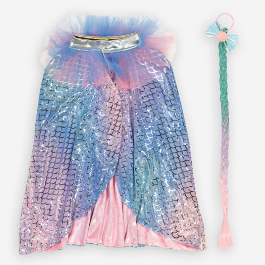 Pink & Blue Reversible Princess & Mermaid Cape - Image 1 - please select to enlarge image