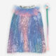 Pink & Blue Reversible Princess & Mermaid Cape - Image 2 - please select to enlarge image