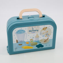 Eight Piece Green Baby's Meal Case