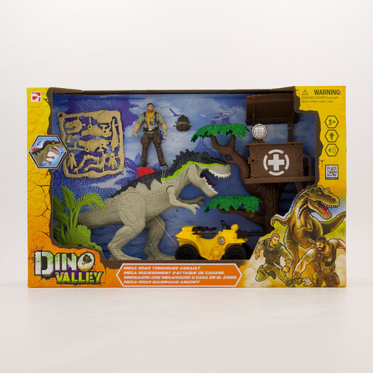 Dino Valley Mega Roar Treehouse Assault Toy Set - Image 1 - please select to enlarge image