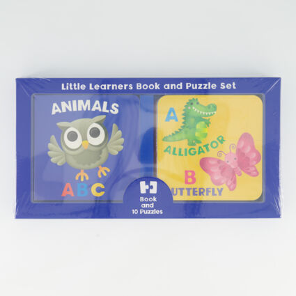 Animals Little Learners Book & Puzzle Set - Image 1 - please select to enlarge image