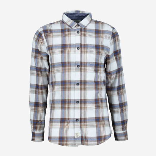 Nevis Stone Arndale Checkered Flannel Shirt - Image 1 - please select to enlarge image