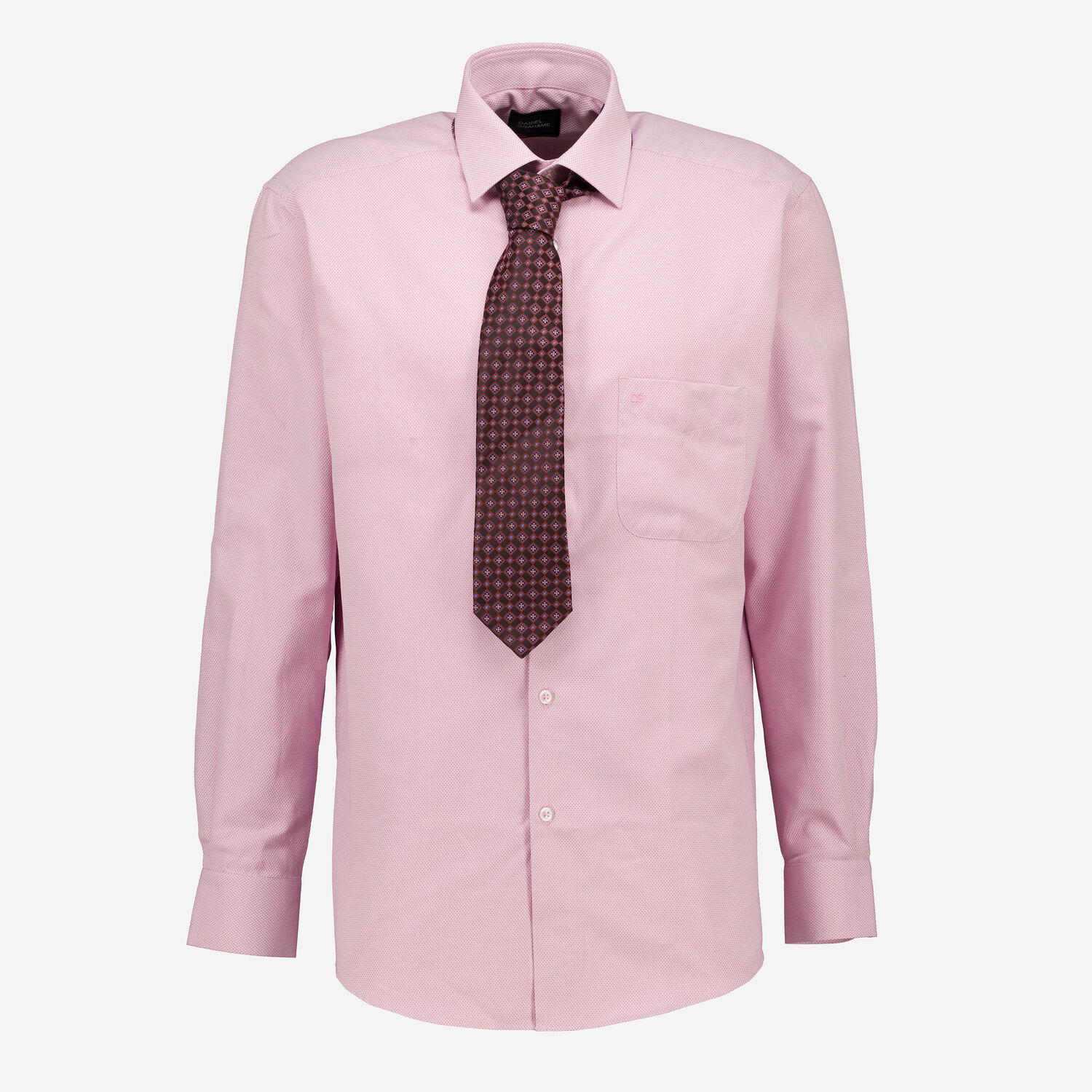 Two Piece Pink & Burgundy Shirt & Tie Set - TK Maxx UK Two Piece Pink & Burgundy Shirt & Tie Set - TK Maxx UK