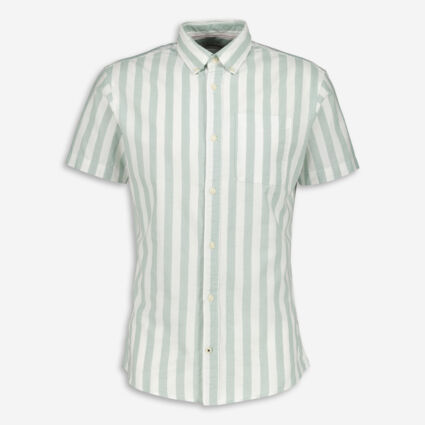 Mint & White Striped Shirt  - Image 1 - please select to enlarge image