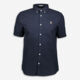 Navy Oxford Short Sleeve Shirt - Image 1 - please select to enlarge image