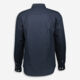 Navy Linen Blend Basic Causal Shirt - Image 2 - please select to enlarge image