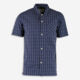 Navy Woven Stripe Shirt  - Image 1 - please select to enlarge image