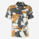 Grey & Mustard Patterned Shirt  - Image 1 - please select to enlarge image