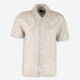 Taupe Bamboo Linen Shirt  - Image 1 - please select to enlarge image