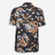 Black & Grey Dragon Pattern Casual Shirt - Image 2 - please select to enlarge image
