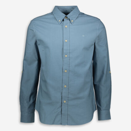 Blue Oxford Causal Shirt - Image 1 - please select to enlarge image