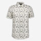 Cream Linear Short Sleeve Shirt - Image 1 - please select to enlarge image