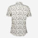 Cream Linear Short Sleeve Shirt - Image 2 - please select to enlarge image
