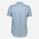 Blue Shadow Oxford Short Sleeve Casual Shirt - Image 2 - please select to enlarge image