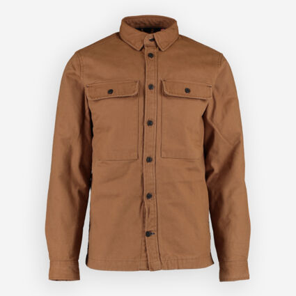 Brown Oliver Heavy Canvas Quilt Overshirt - TK Maxx UK