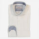 White Herringbone Formal Shirt - Image 1 - please select to enlarge image