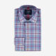 Blue & Pink Oxford Check Formal Shirt  - Image 1 - please select to enlarge image