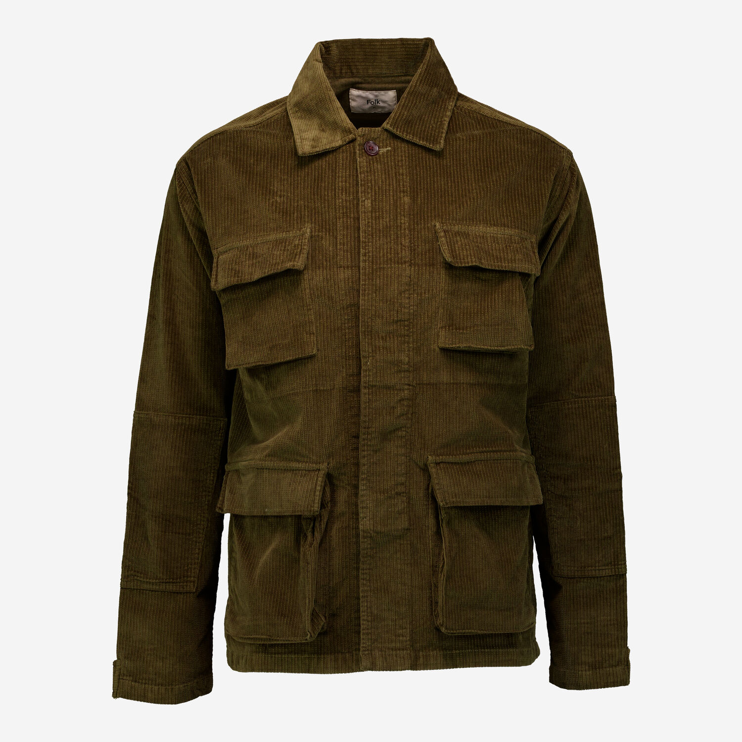 Dark Olive Corduroy Overshirt TK Maxx UK - Main Image
