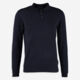 Navy Solid Core Long Sleeve Polo - Image 1 - please select to enlarge image