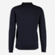 Navy Solid Core Long Sleeve Polo - Image 2 - please select to enlarge image
