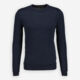 Blue Knitted Crew Neck Jumper - Image 1 - please select to enlarge image