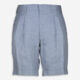 Blue Pleated Shorts - Image 1 - please select to enlarge image
