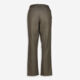Khaki Linen Blend Wide Leg Trousers  - Image 3 - please select to enlarge image