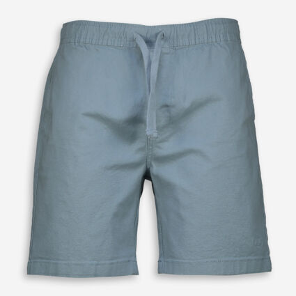 Blue Drawstring Chino Shorts - Image 1 - please select to enlarge image