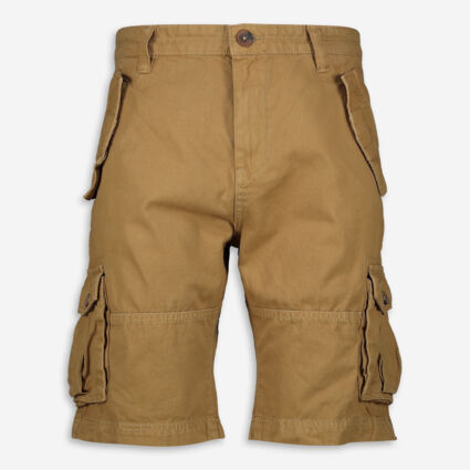 Brown Cargo Shorts - Image 1 - please select to enlarge image