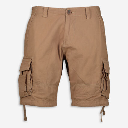 Brown Cargo Shorts - Image 1 - please select to enlarge image