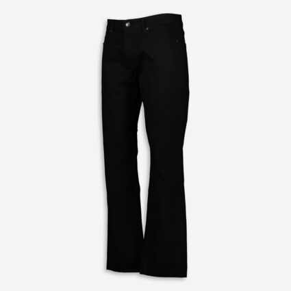 Black 5 Pocket Straight Jeans  - Image 1 - please select to enlarge image