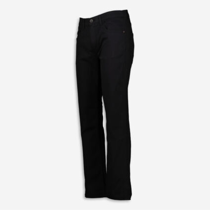 Black Straight Trousers  - Image 1 - please select to enlarge image