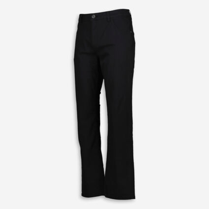 Black Slim Fit Chino Trousers - Image 1 - please select to enlarge image