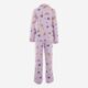 Lilac Croissant Motif Piped Pyjamas - Image 3 - please select to enlarge image