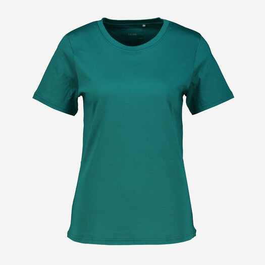 Grünes T-Shirt mit Rundhalsausschnitt - Bild 1 - bitte auswählen, um das Bild zu vergrößern